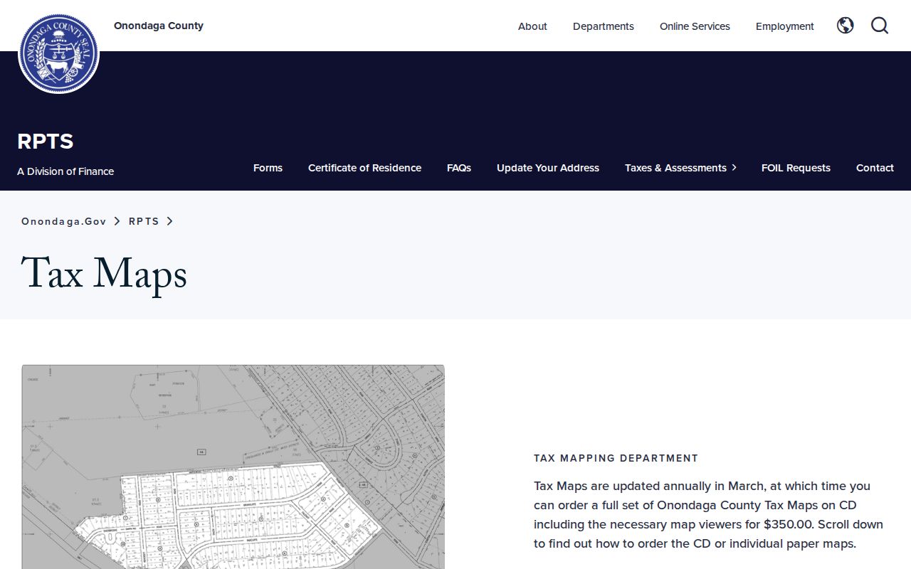 Clay neighbors research using Onondaga County RPTS tax maps