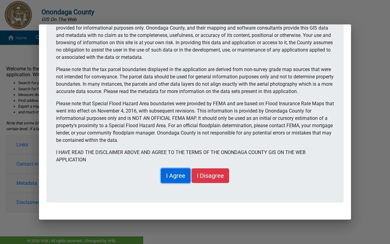 Clay street directory Onondaga County GIS parcel viewer search tools